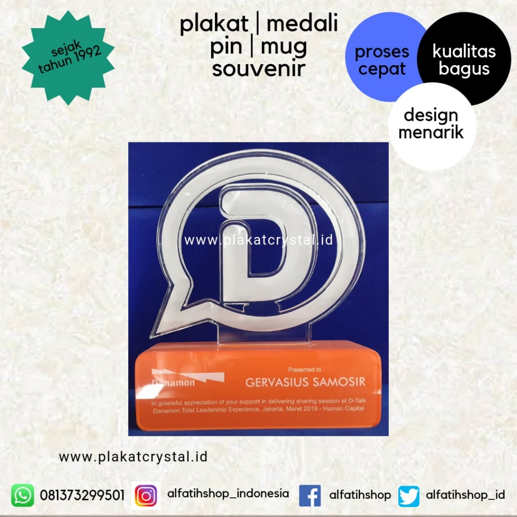 Jual Plakat Akrilik