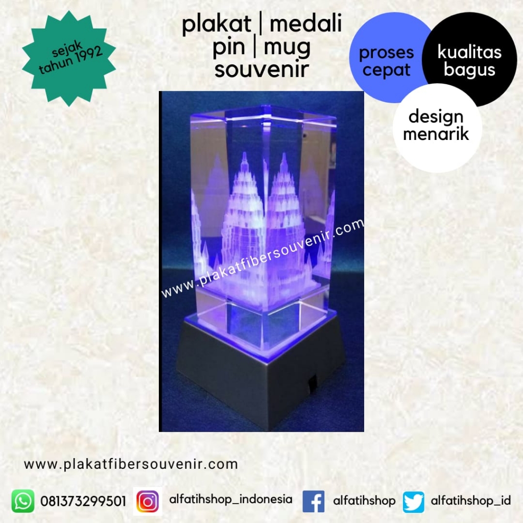 Plakat Crystal Miniatur Candi