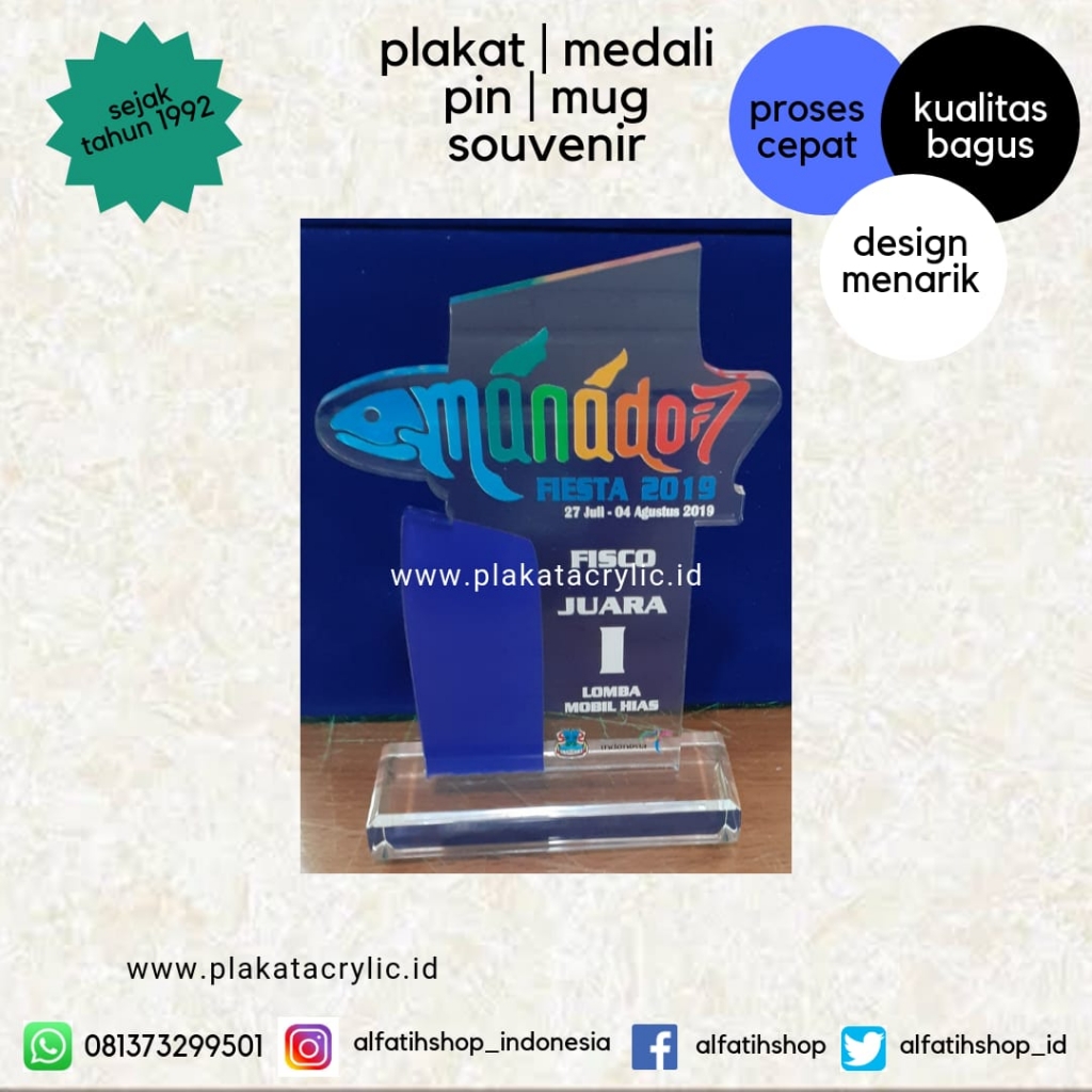 Plakat Akrilik Manado