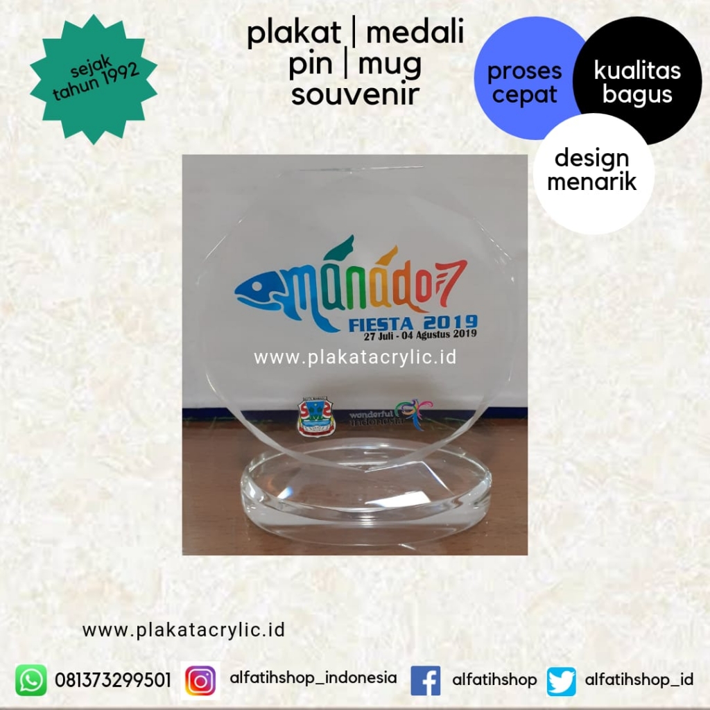 Plakat Akrilik Manado