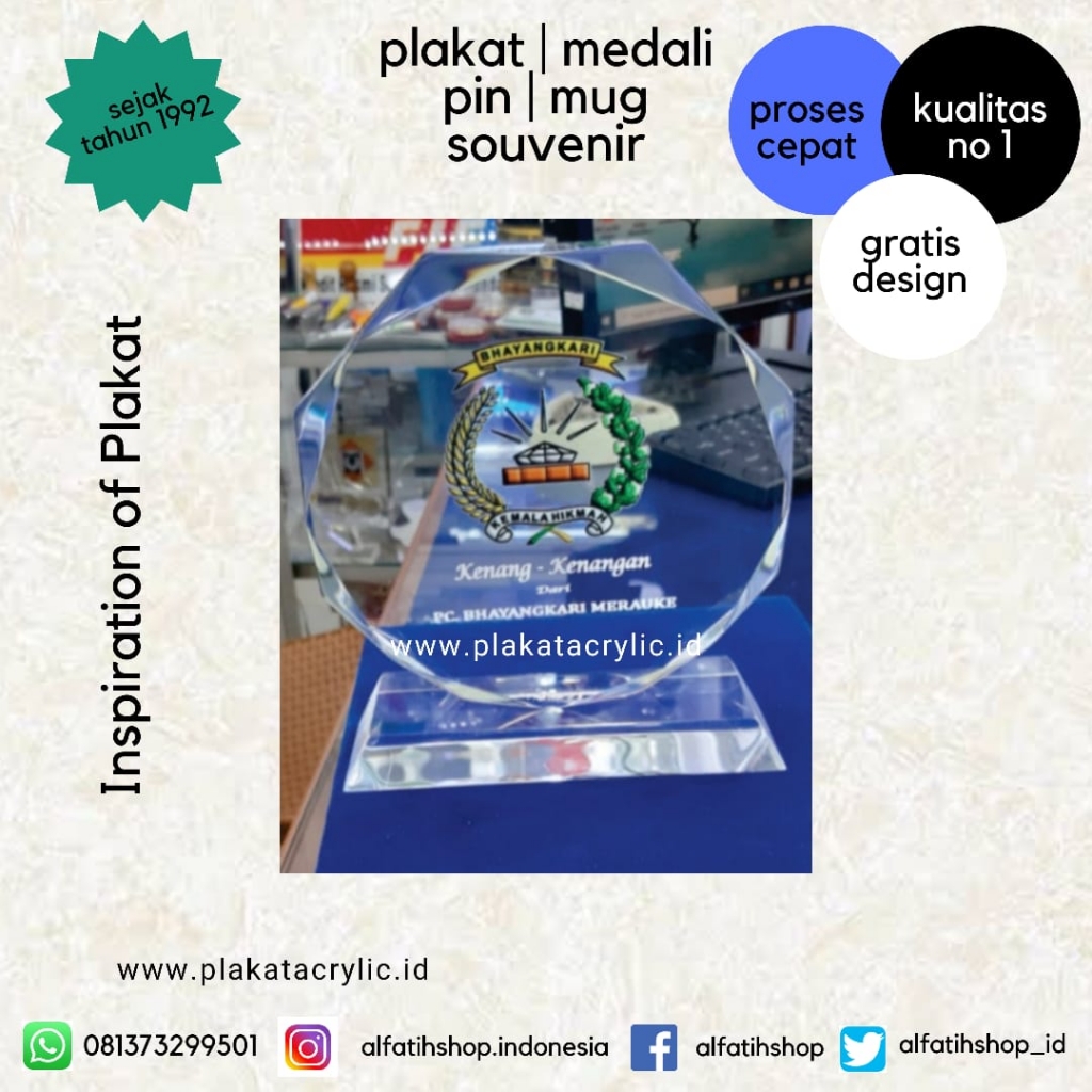 Plakat Akrilik Kenang - Kenangan