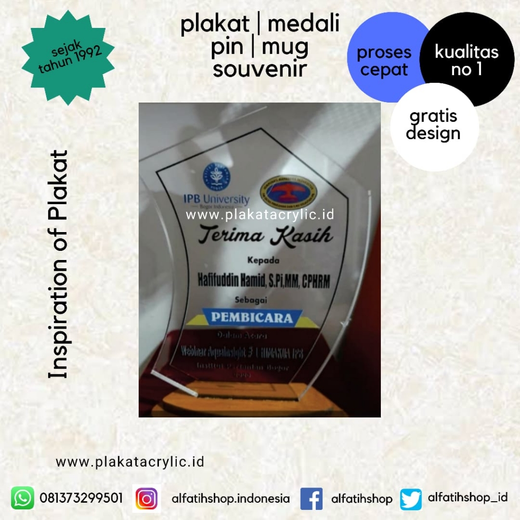 Plakat Ucapan Terima Kasih