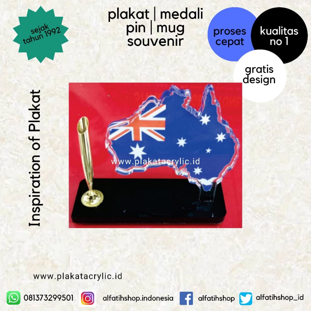 Plakat Akrilik Miniatur Australia