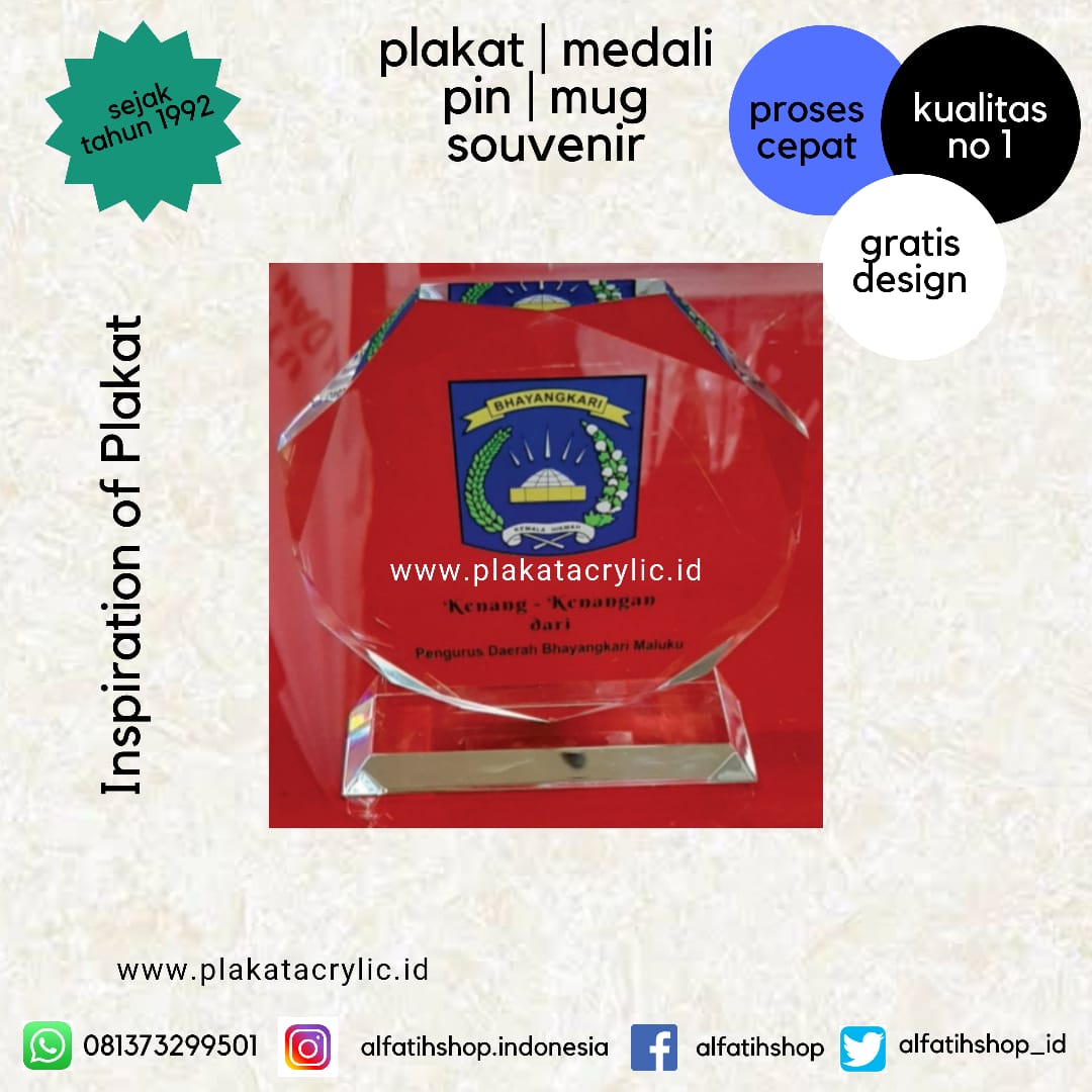 Plakat Akrilik Bhayankari Maluku