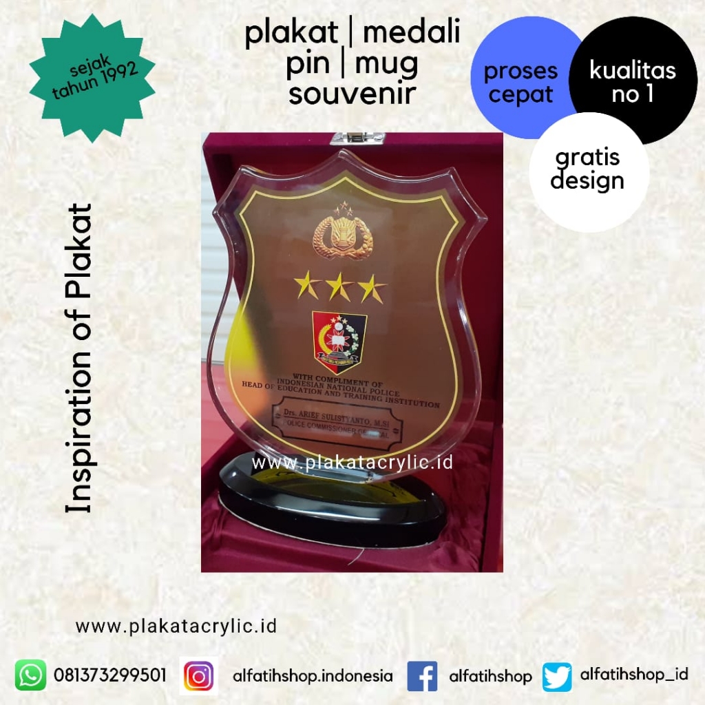 Plakat Akrilik Polisi