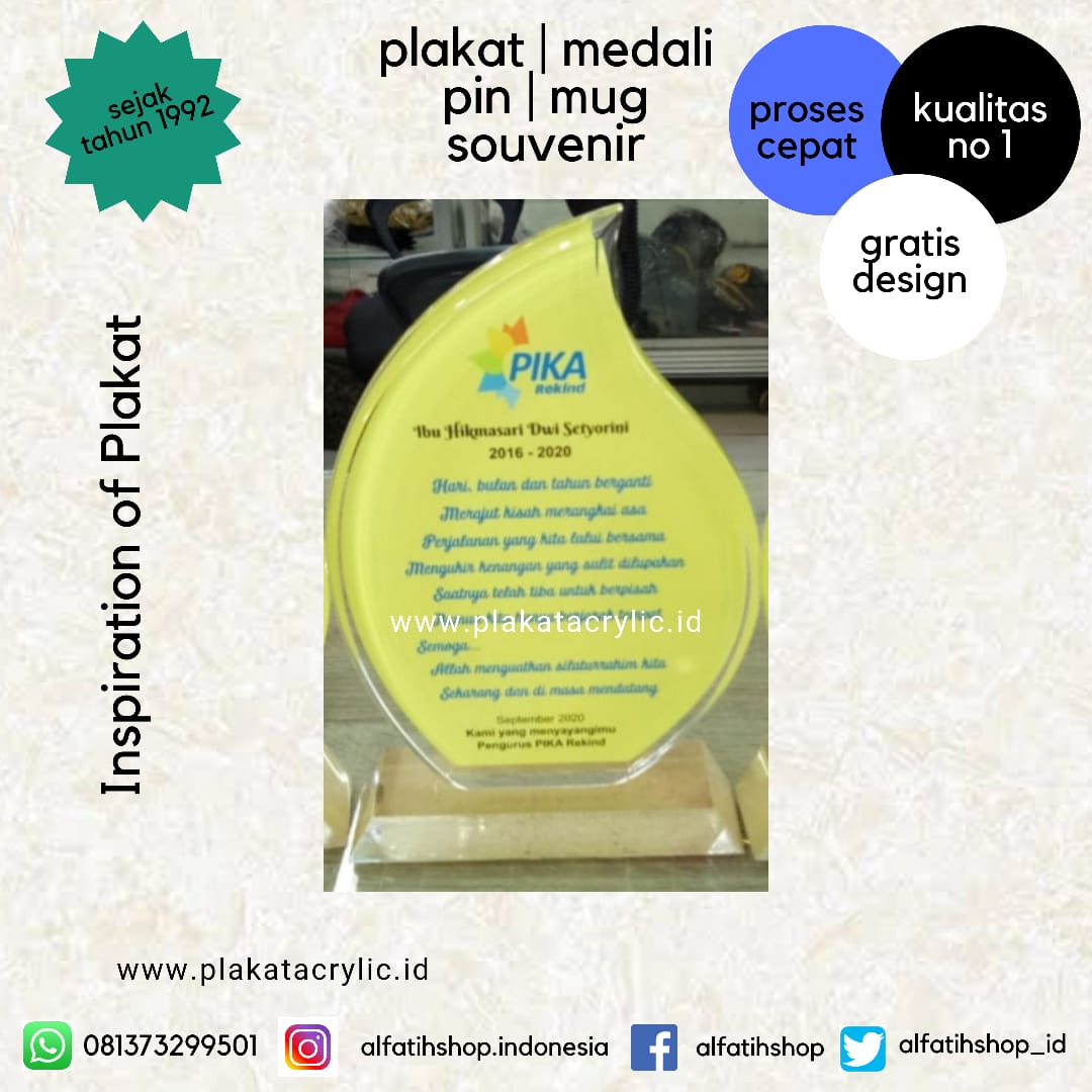 Plakat Akrilik Kenang-Kenangan