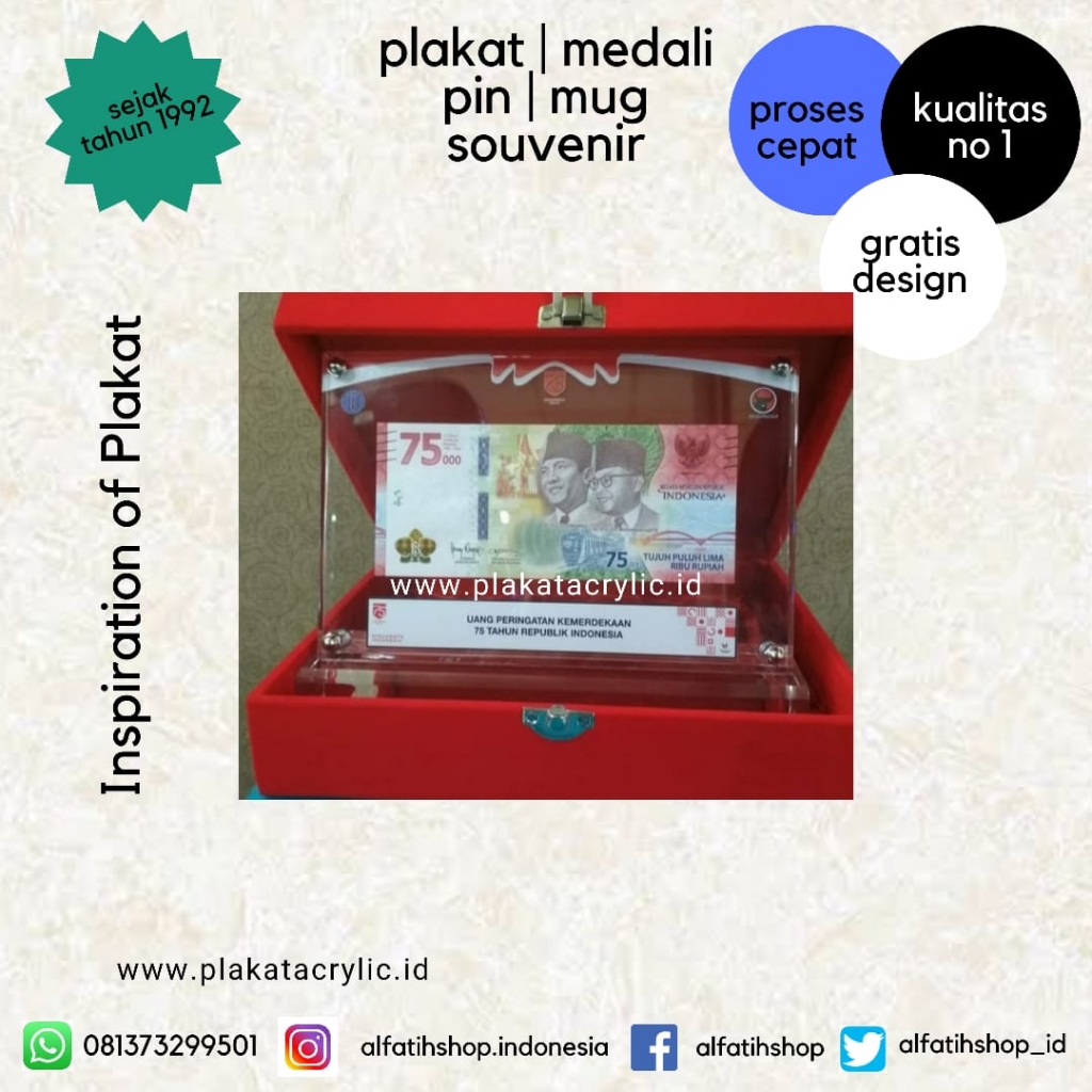 Plakat HUT RI Ke - 75 Tahun