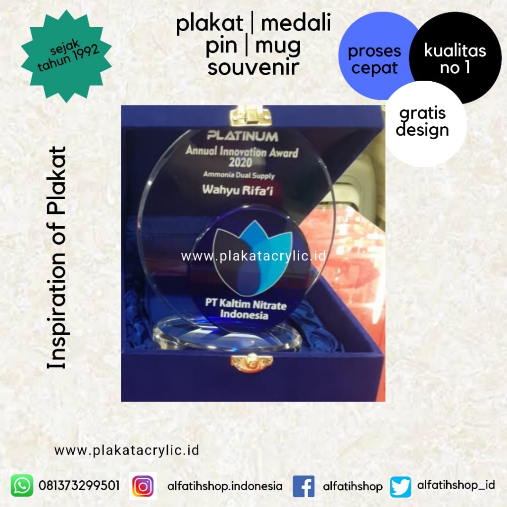 Plakat Akrilik Annual Innovation Award