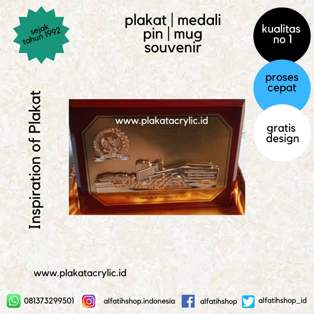 Plakat Kayu DPD RI