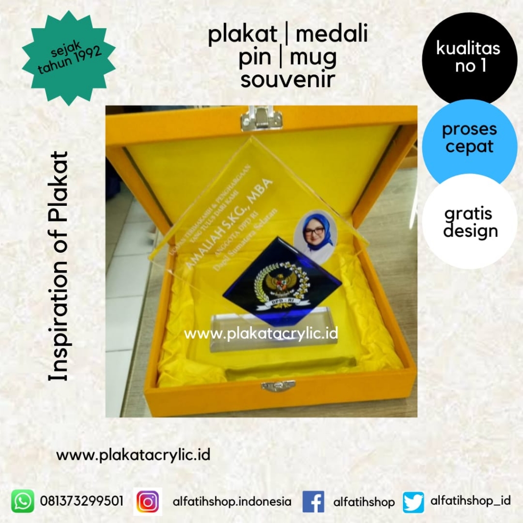 Plakat Akrilik DPD RI
