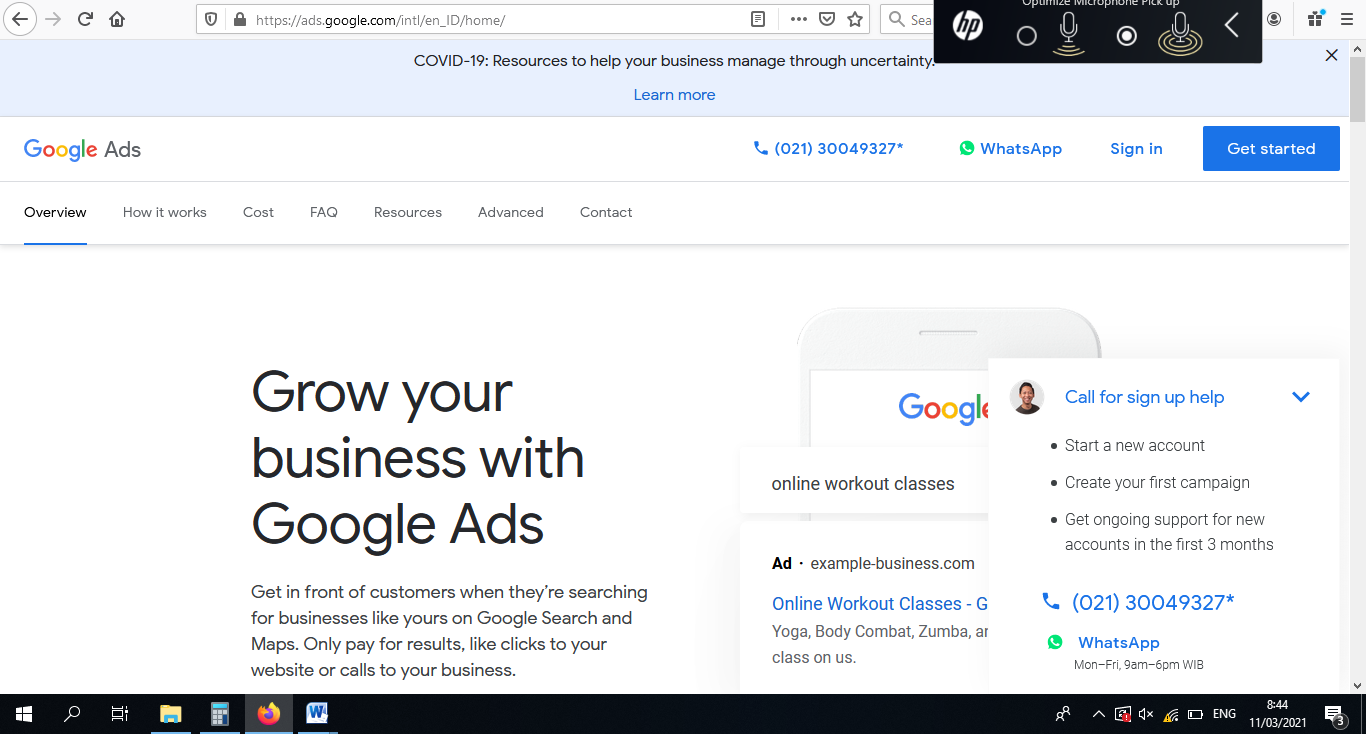 Google Ads Web