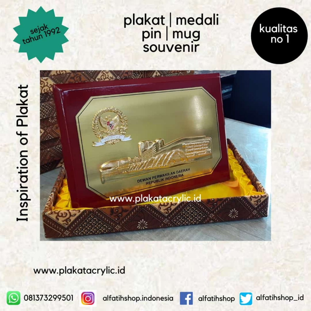 Plakat Kayu DPD RI