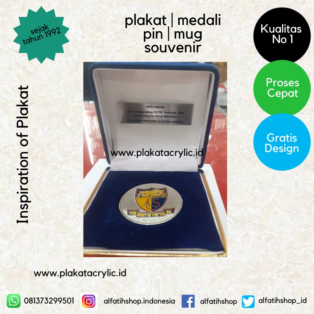 Medali Sekolah ACS Jakarta