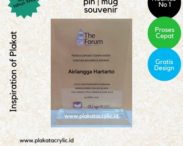 Plakat Akrilik Menteri Koordinator Perekonomian RI