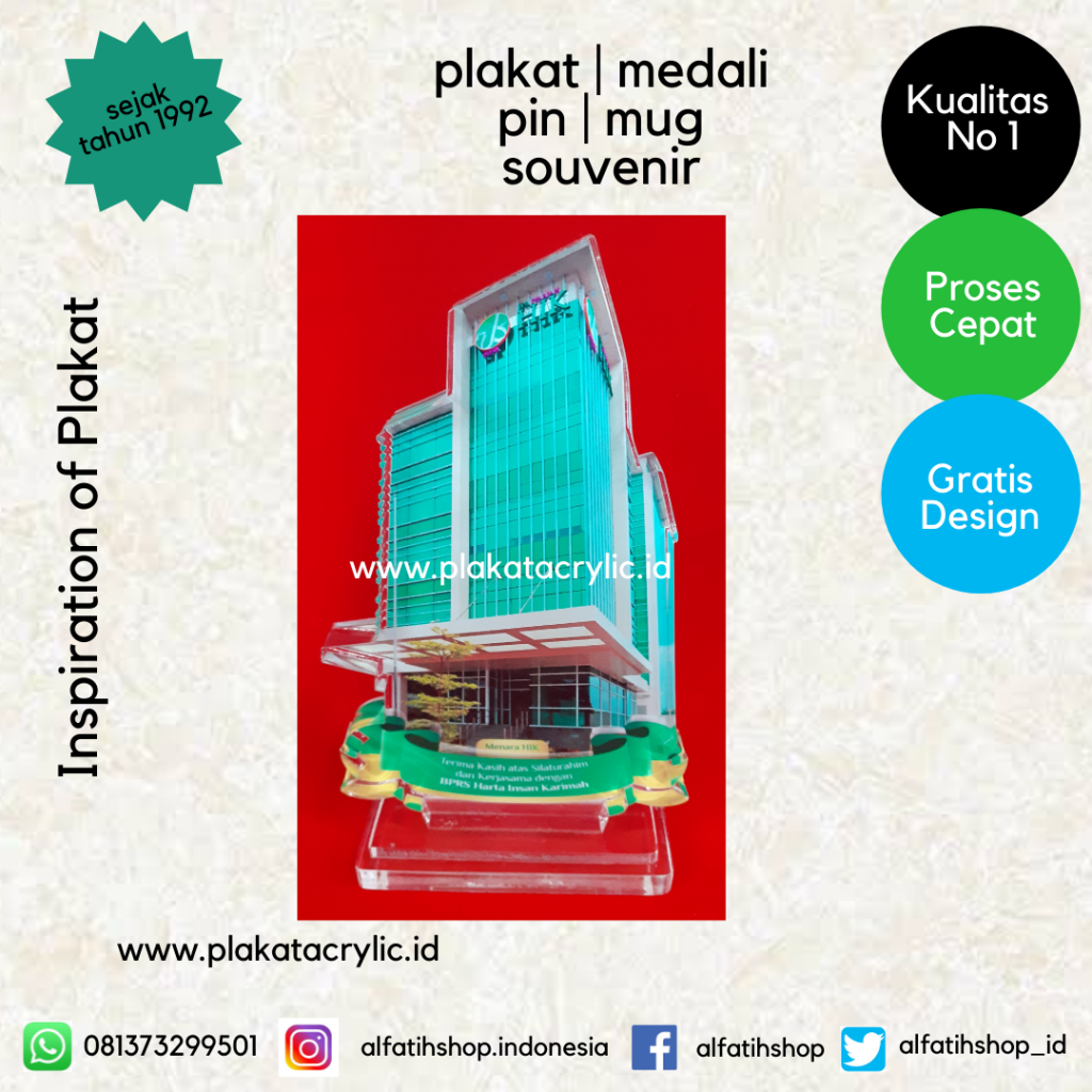 Plakat Akrilik Jakarta