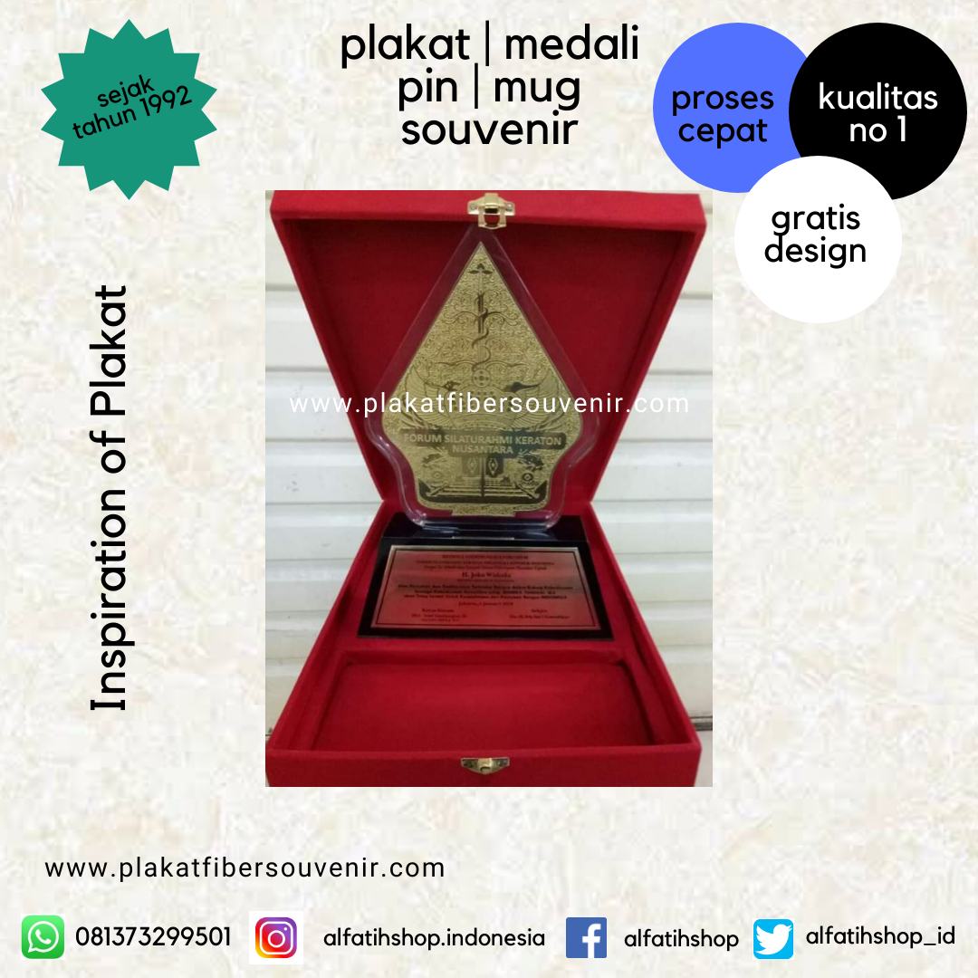 Plakat Resin Presiden RI