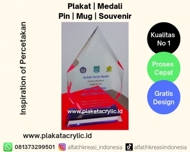 Plakat Akrilik KKN STIE Pertiba
