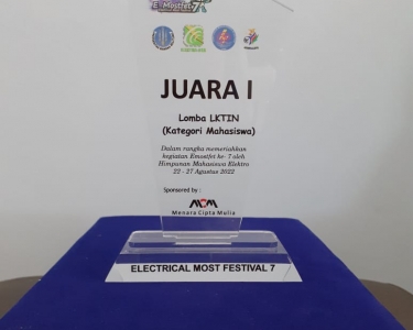Plakat Akrilik Teknik Elektro Universitas Bangka Belitung