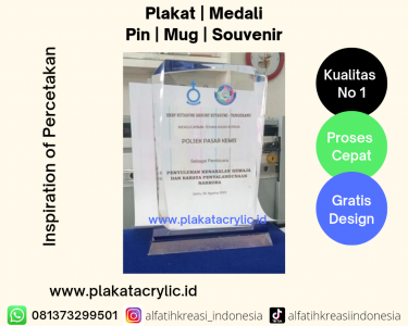 Plakat Akrilik Ucapan Terimakasih HKBP Resort Kutabumi