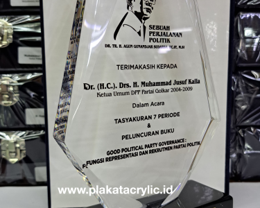 Plakat Akrilik Wapres ke 10 dan 12 Yusuf Kalla
