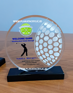 Plakat Akrilik Golf Kejaksaan Bangka Belitung