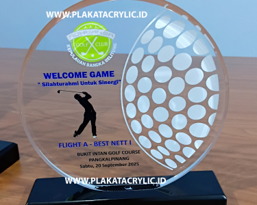 Plakat Akrilik Golf Kejaksaan Bangka Belitung