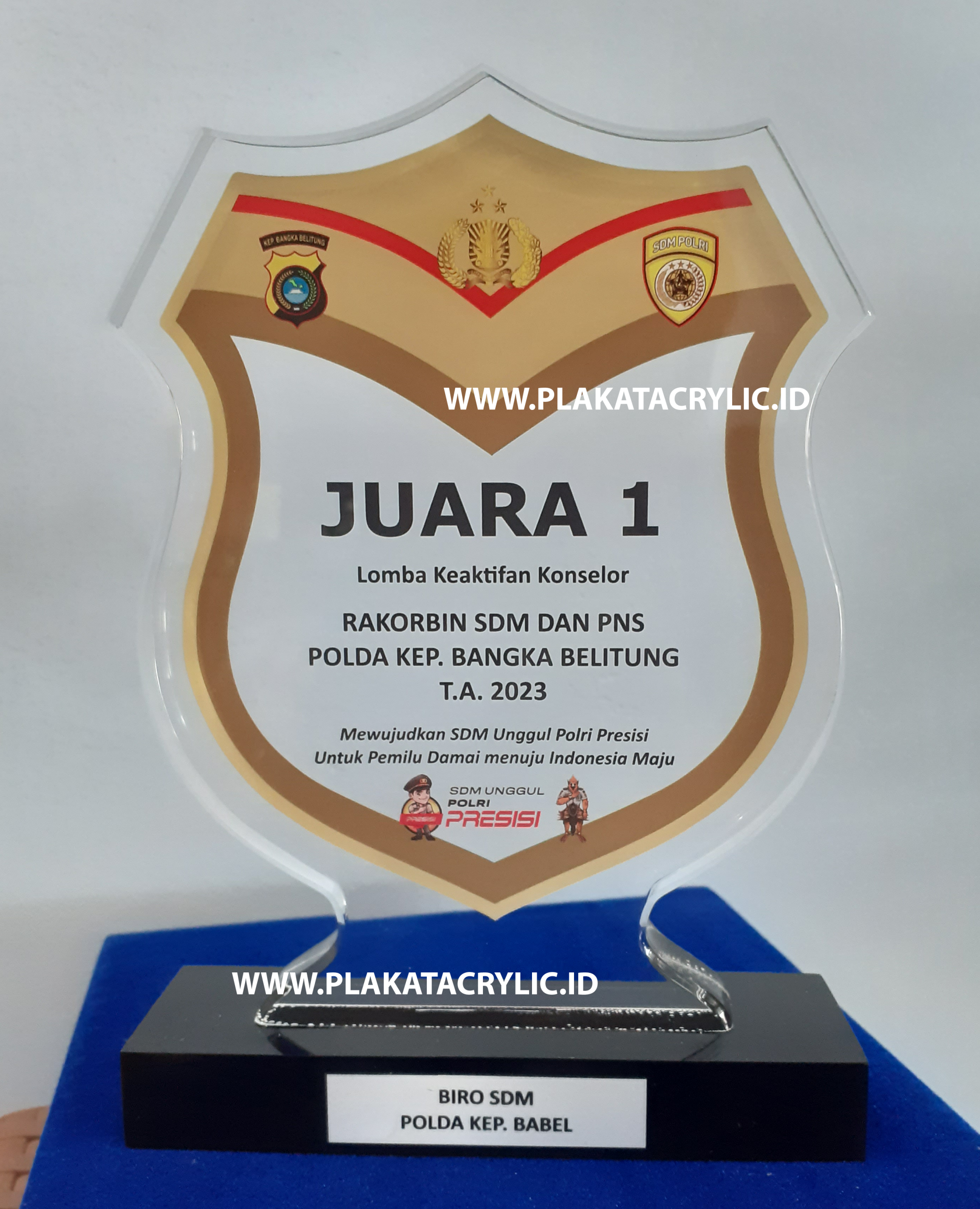 Plakat Polisi Daerah Kepulauan Bangka Belitung