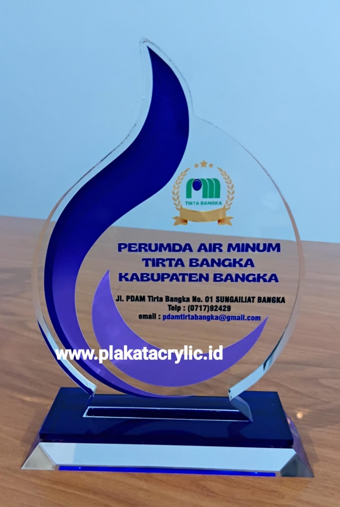 Plakat Akrilik PDAM Kab Bangka