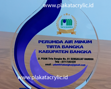 Plakat Akrilik PDAM Tirta Bangka
