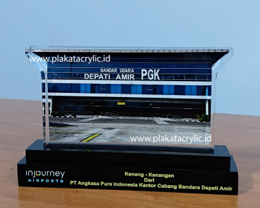 Plakat Akrilik Bandara Depati Amir Kepulauan Bangka Belitung