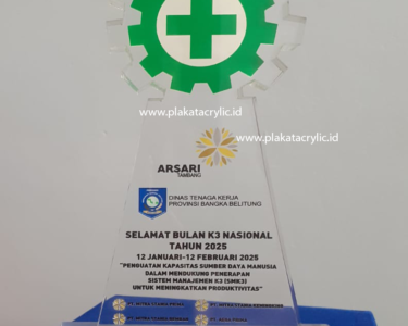 Plakat Akrilik Bulan K3 Nasional Arsari Tambang