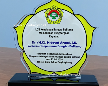 Plakat Akrilik Gubernur Provinsi Kepulauan Bangka Belitung